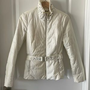 White jacket with sparkles